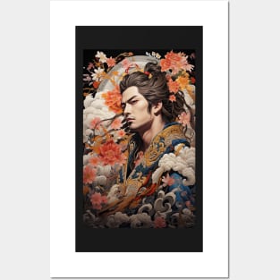 Night of Blossoms Japanese Vintage Kabuki-style Art Posters and Art